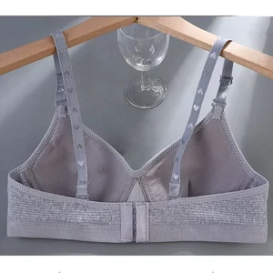 Kadın pamuk iç çamaşırı için ab fincan sutyen ile hiçbir tel, birlikte toplanan konfor v sutyen push up iç çamaşırı bralette kız seamleass spor sütyen 6 Büyük satış-yastıklı sütyen-no. 1