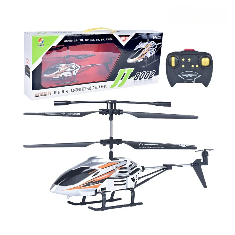 New 8002 3.5 channel alloy remote control aircraft USB charging rc helicopter children\'s remote control toys rc airplane