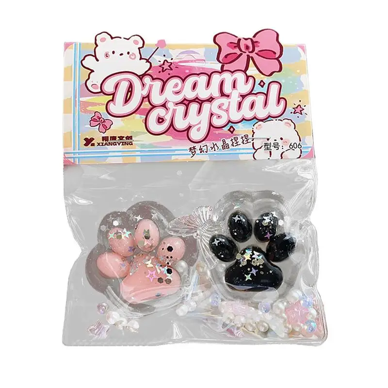 2 قطعة لطيف طابا اسفنجي لعبة القط مخلب تململ لعبة انتعاش بطيء لعبة لتخفيف الضغط قرصة الضغط القط باو لينة ضغط لعبة