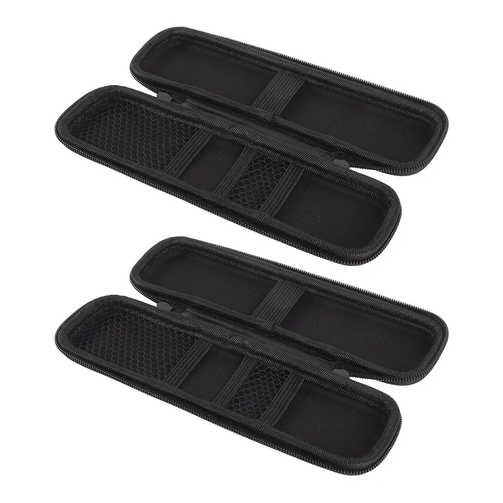 2Pcs Eva Electric Toothbrush Travel Case Mesh Pocket Hard Shell Durable Stylish Appearance Toothbrush Holder for Travel