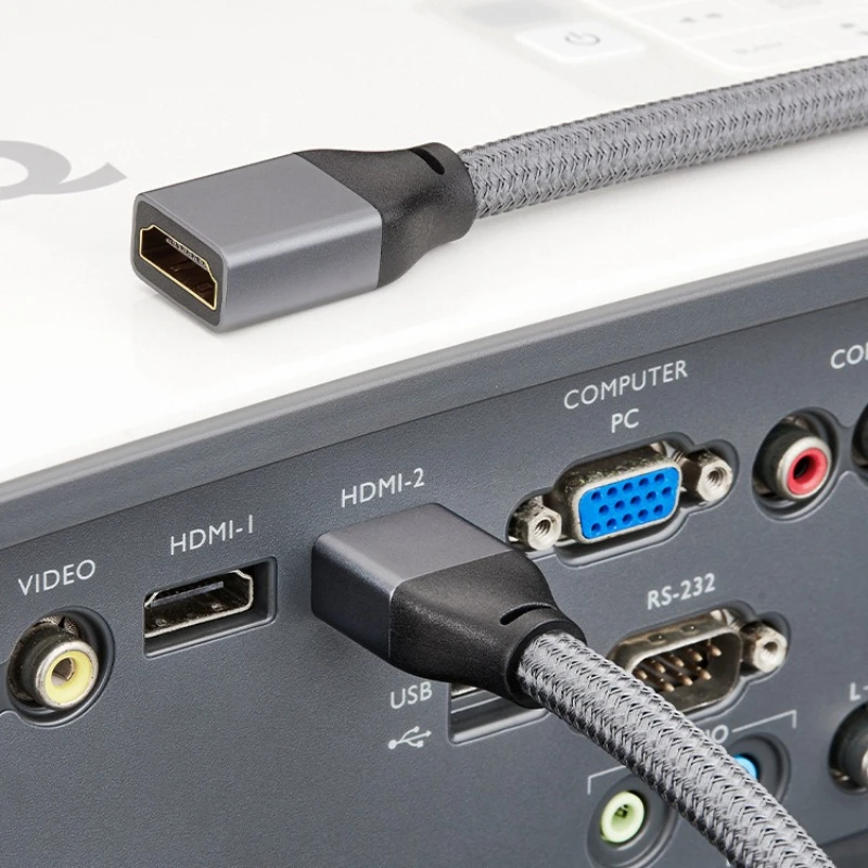 8K HDMI تمديد كابل ذكر إلى أنثى 0.3M/0.5M/1M HDMI 4K 3D 2.1 فولت 1.4 فولت HDMI تمديد كابل ل HD TV LCD محمول PS3 العارض