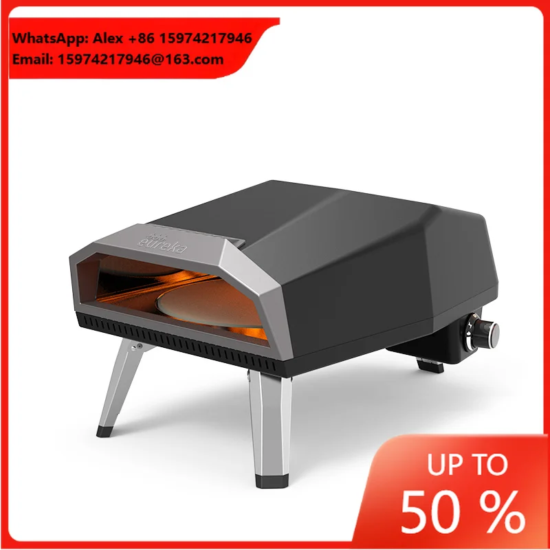 12 Inch Pizza Maker Portable Outdoor Pizza Oven Gas With Rotating Stone