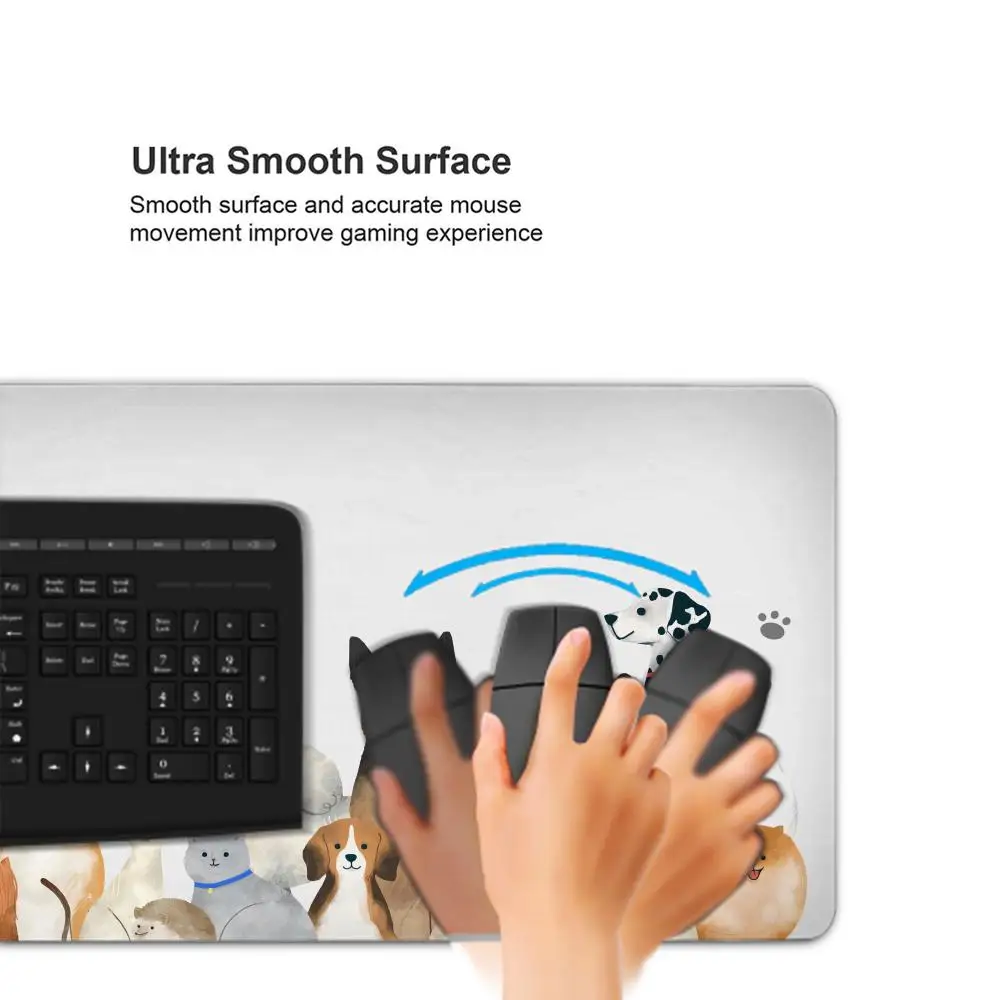Dog Mousepad Gamer Desk Mat Computer Offices Xxl Mouse Pad Speed Gaming Accessories Keyboard Pc Cabinet Large 900x400 Carpet