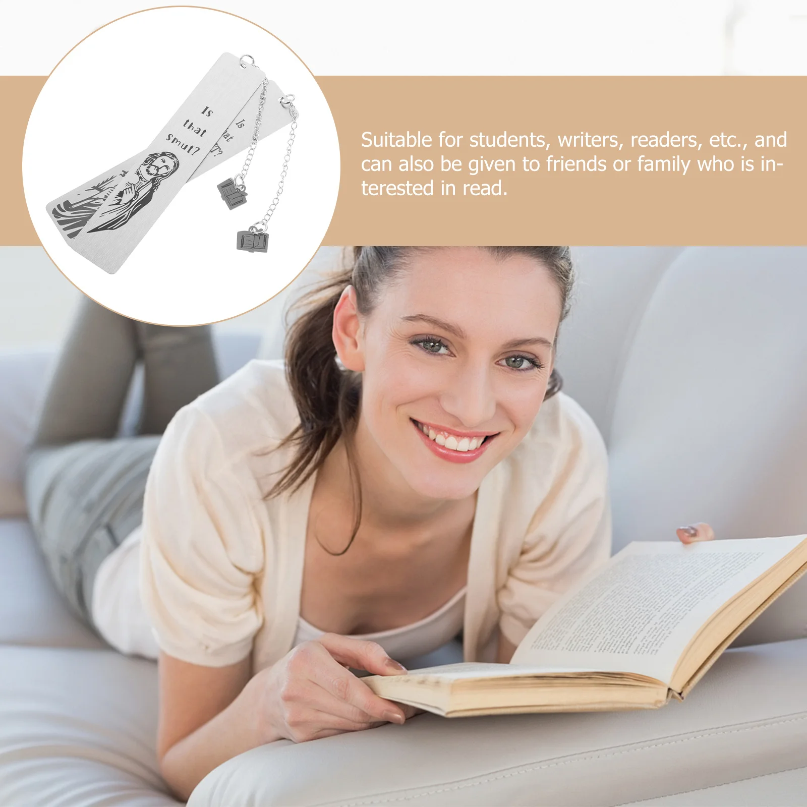 

2Pcs Stainless Steel Bookmark Inspirational Vintage Metal Bookmarks for Students Readers Women Men
