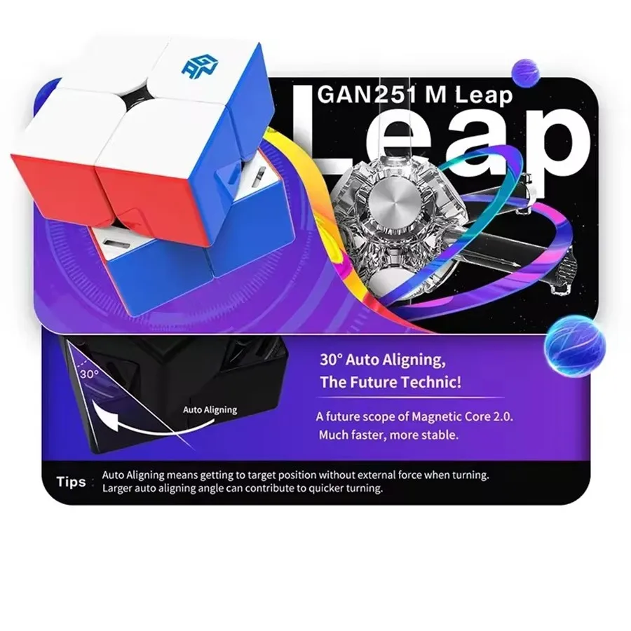 GAN 251 série M Pro/Air/Leap/Cube de vitesse magnétique professionnel GAN Cube Puzzles GAN 249 V2 jouets anti-Stress Gan Cubes