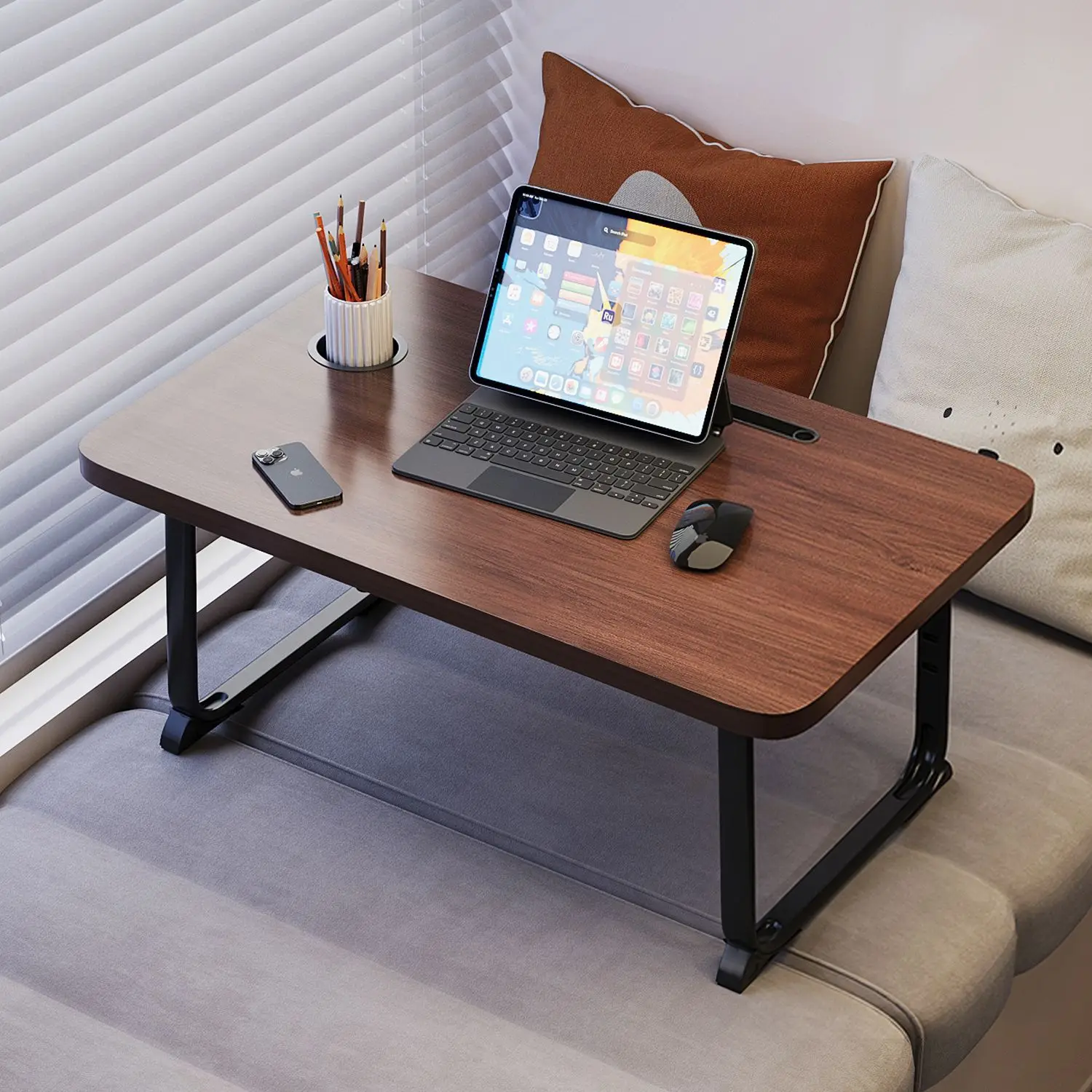 

AOLIVIYA складной стол для ноутбука, кровать, небольшой столик, диван, столик, сидящий на полу, портативный кофейный чайный столик A906482