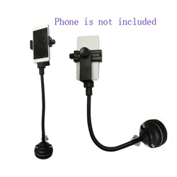 Kayak Canoe Phone Mount Base Cellphone Holders with Flexible Long Arm Dinghy Marine Boat Photograph Camera Bracket Accessory