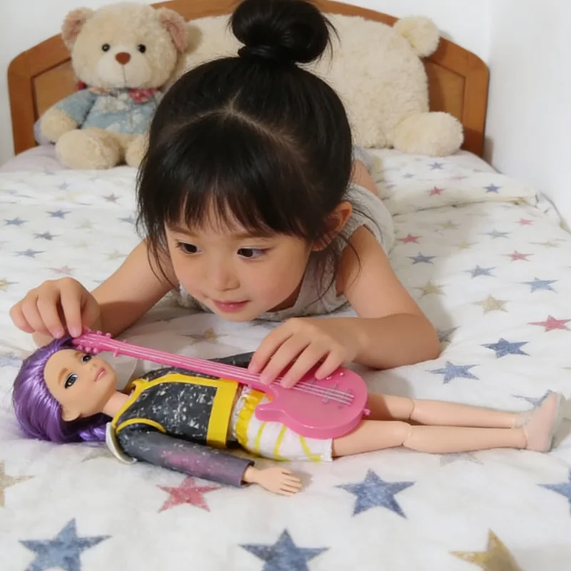 인형 놀이세트 음악 있음/없음 3개 미라 루미 조이 크리스마스 휴머노이드 관절형 인형 선물 포장 크리스마스 선물