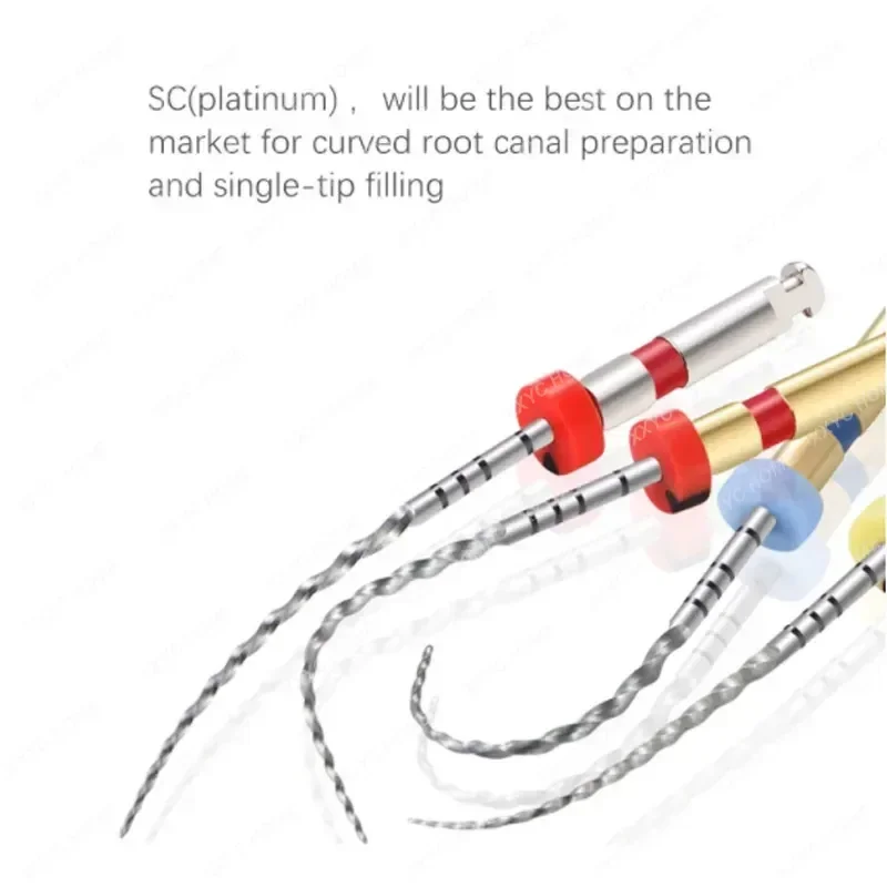10Boxes 25/21mm Dentl Files SC Forward Rotation NiTi File Systemfor Endodontic Treatment Dentistry Materials 6Pcs/Box