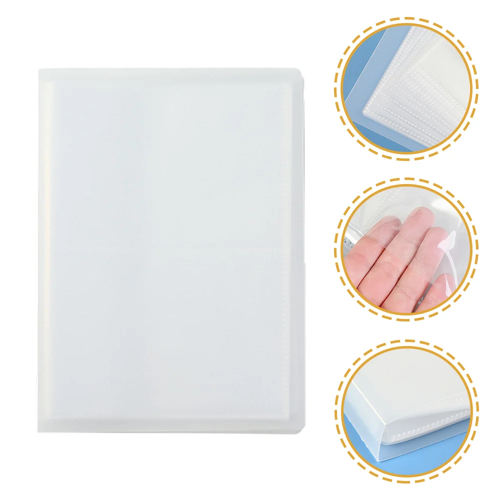 

2 Pcs Nail Sticker Storage Booklet Photobook Album Display Holder Box Collecting Pvc Decal