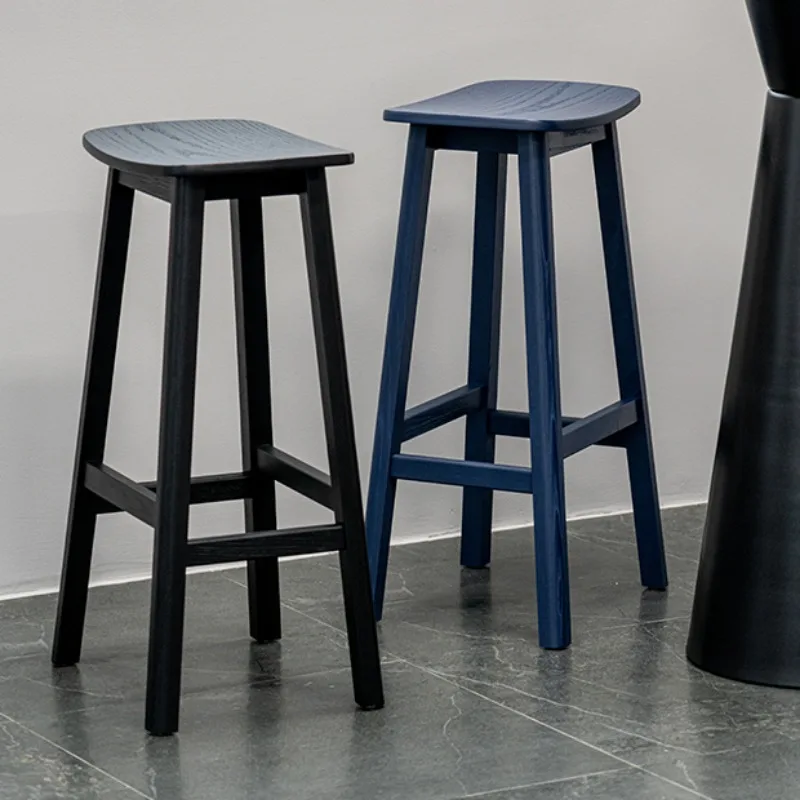 

- *Дизайнерские барные стулья из цельного дерева, сад, патио, минималистичный креативный барный стул, расслабляющий одиночный табурет для бара, предметы домашнего обихода