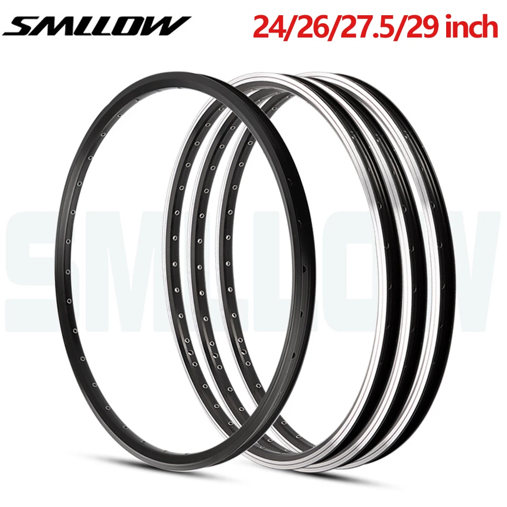 Mountain Bike Rim 24/26/27.5/29 inch 24/28/32/36 holes Double Aluminum Alloy Disc Brake/ V Brake Rivet Rim