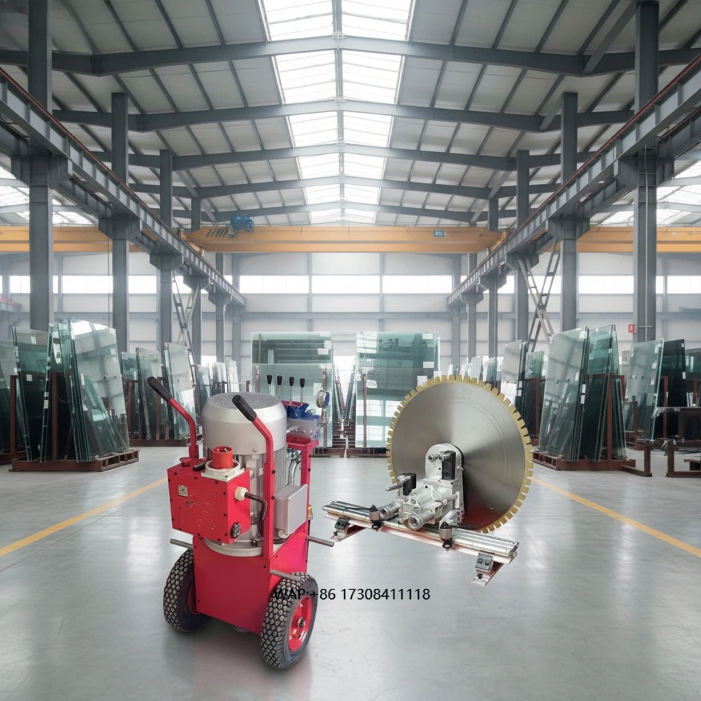 Electric manual fine-tuned wall saw, mechanically powered, high-efficiency 320MM cutting depth for custom wall grooving