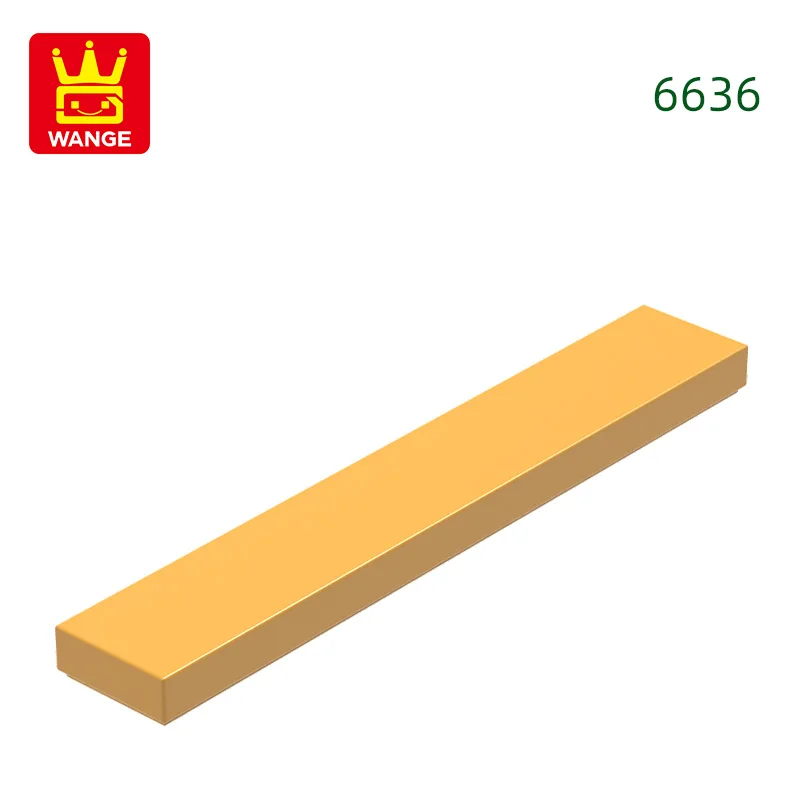 Wange 121 stks/partij 6636 1x6 Tegel Bouwsteen Moc Klassieke Accessoires Compatibel met Baksteen Kinderen Speelgoed geschenkdoos