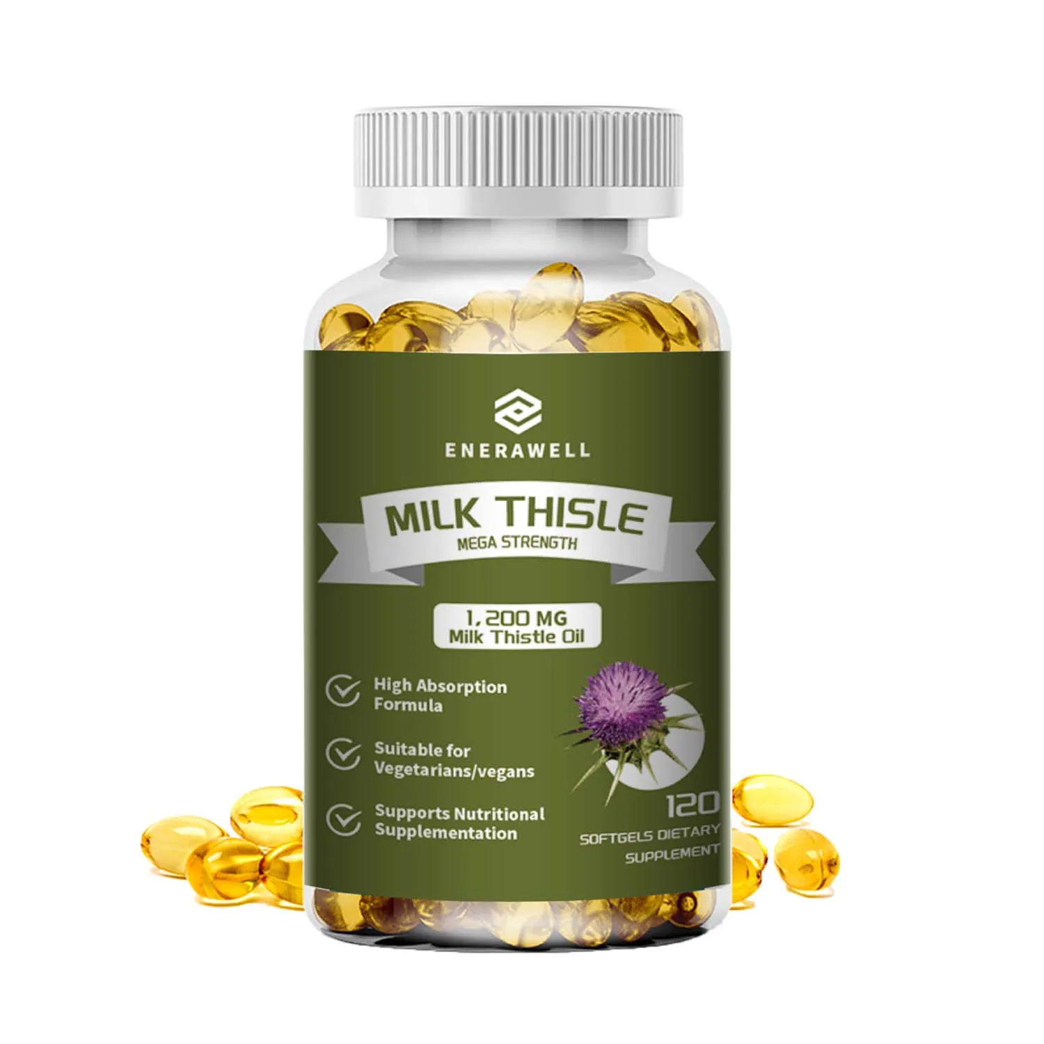 Milk Thistle Dandelion Root Supplement - Liver Health Support, Antioxidant Support, Detoxification, 120 Capsules