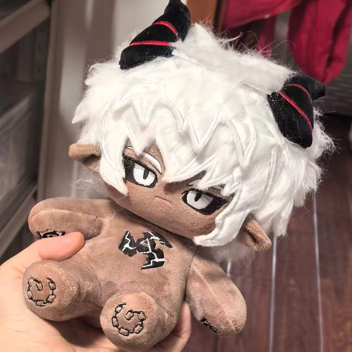 Stuffed 20cm Anime Aotu World Silver Cosplay Dress up Plush Doll Toys Fan Collection Kids Adult Friends Perfect Birthday Gifts