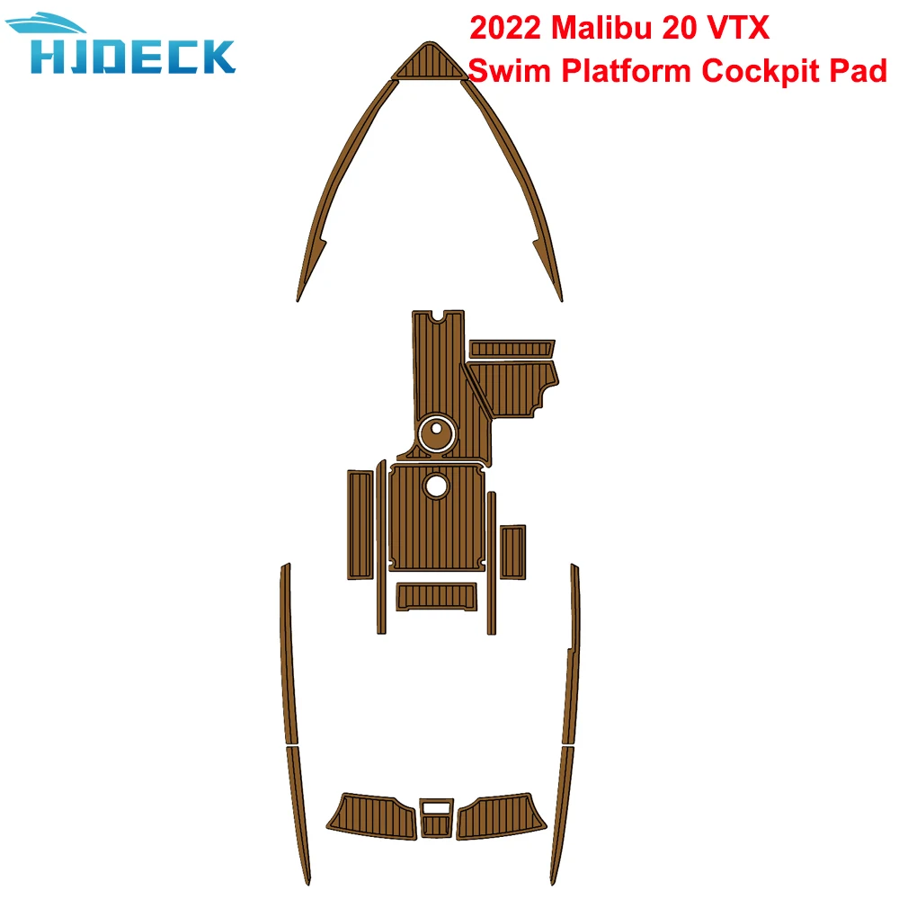 

2022 Malibu 20 VTX Swim Platform Cockpit Boat Cover Accessories EVA Foam Teak Deck Floor Pad Mat Customizable