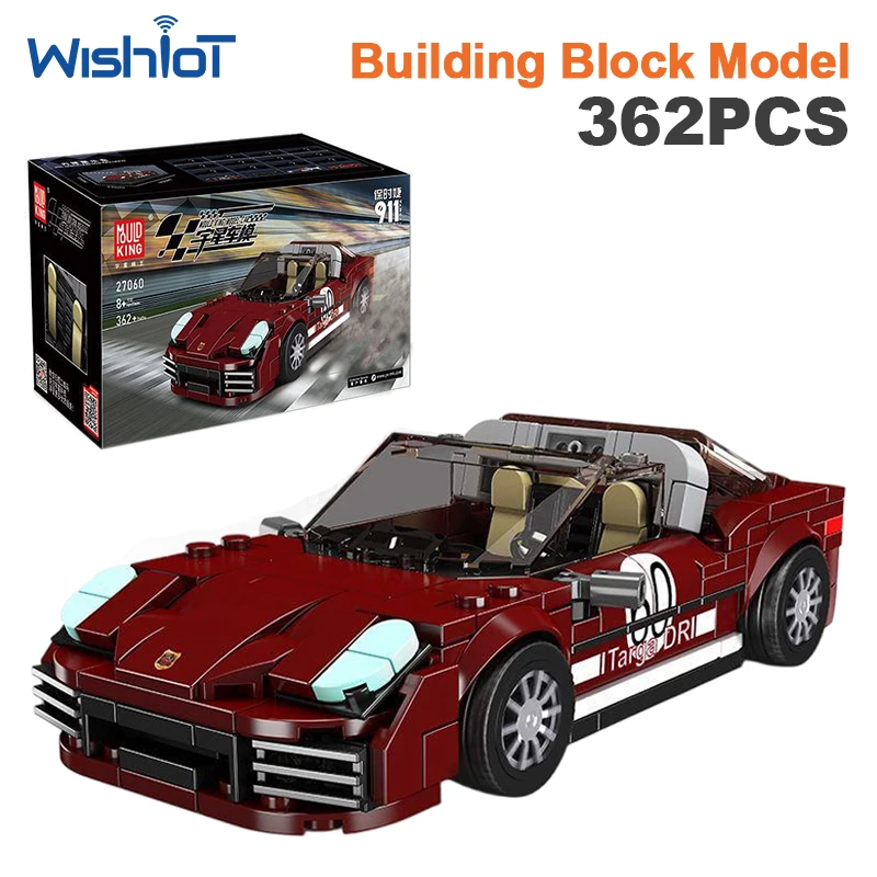 

MOULD KING 27060 362pcs Car Model Mini Luxury Vehicle Series Small Granule Assembly Building Blocks Toy Set Gift for Boys