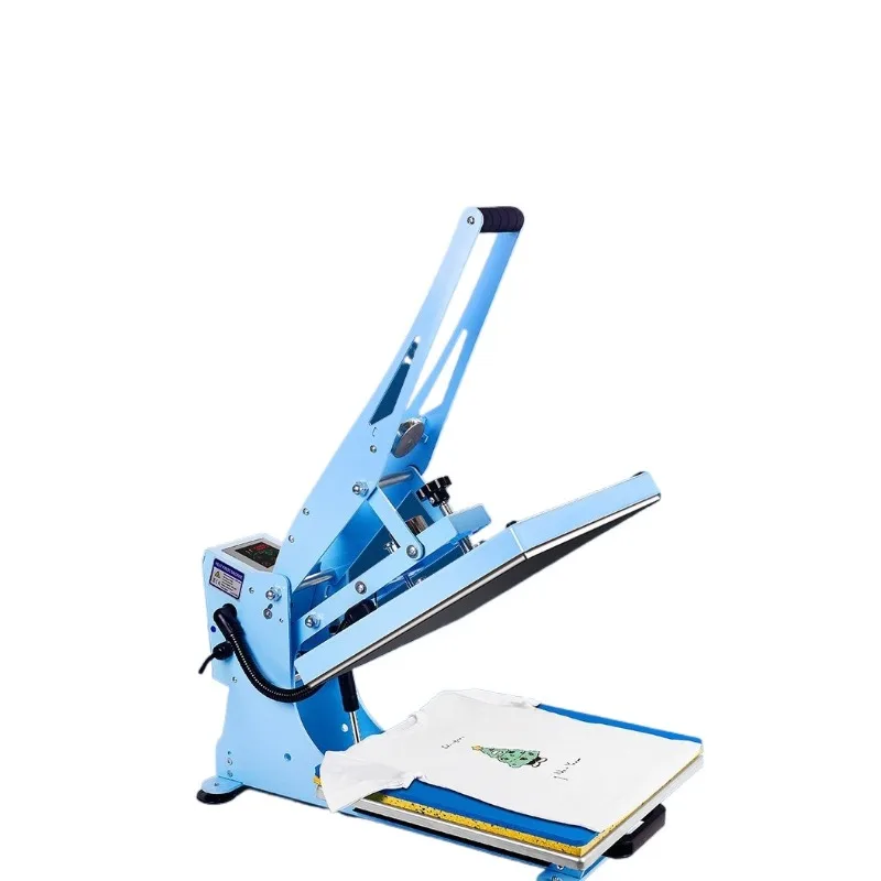 

Полуавтоматический плоский термопресс с магнитной выдвижной платформой, для термотрансфера и горячей фиксации страз