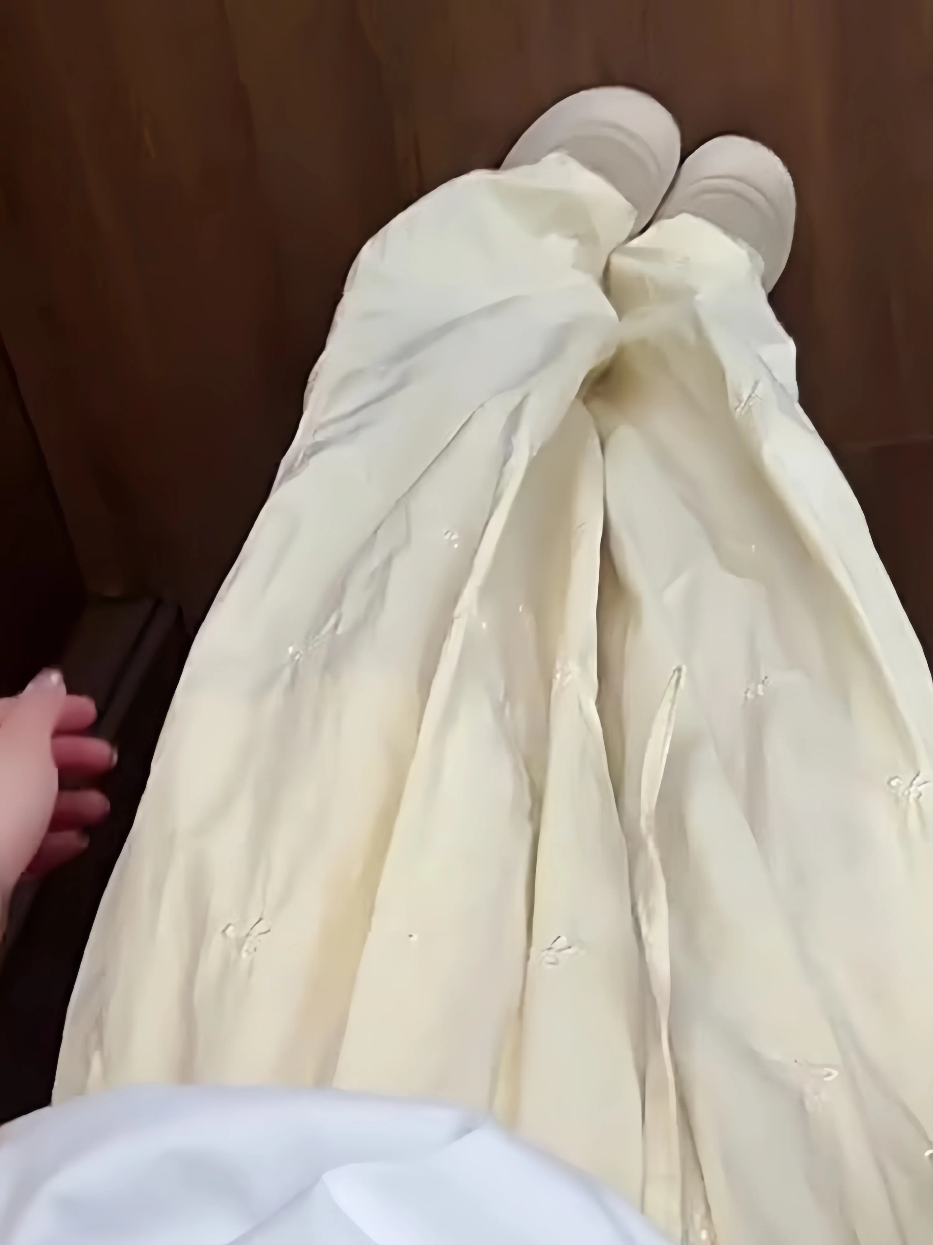 سراويل نسائية صيفية فضفاضة غير رسمية بعقدة على شكل فراشة مطرزة على الطراز الكوري سراويل واسعة الساق مريحة عالية الخصر