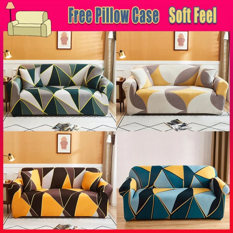 

1/2/3/4 Seater corner Sofa Covers Elastic couch Slipcover Stretchfurniture protector Sofa Covers with Armrests L-shape