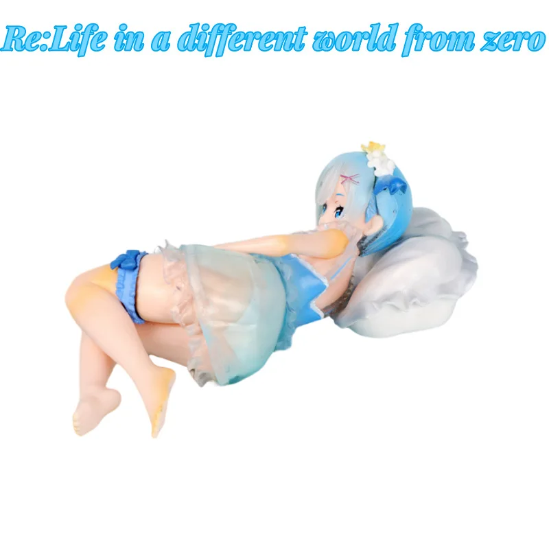 Rem Re:Life in A Different World From Zero Sleep PVC Statue Action Figurine Desk Collectible Anime Model Toys Figures Gift 17cm