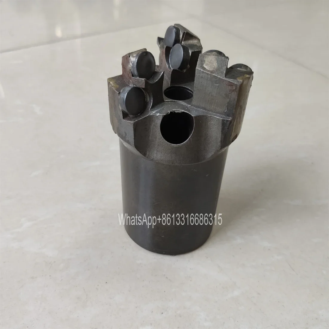 Three wing PDC tractor, 75mm diameter water well bit pdc concave sinking bit, geological exploration