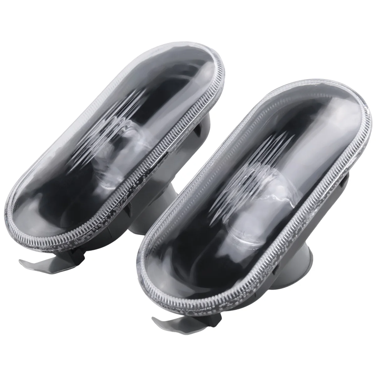 2Pcs Car Side Marker Turn Signal Warning Light Black Lamp Cover for MK4 Golf Jetta Bora,B5/B5.5 Passat,Beetle