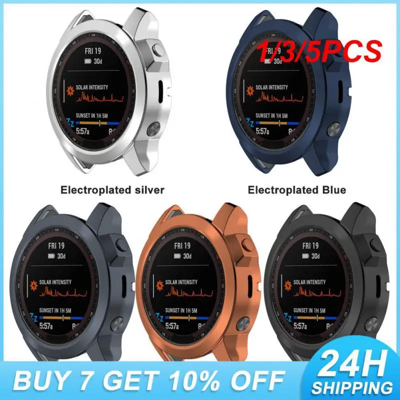 1/3/5PCS Electroplating Protective Case Precise Fit Fashion Accessories Garmin Accessories Fenix Series Premium Cover