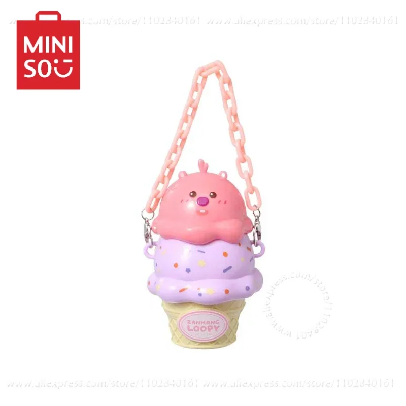 MINISO Storage Jar Loopy Series Is Easy To Carry Kawaii Decoration Small Objects Tidy Up Desktop Ornaments Birthday Present