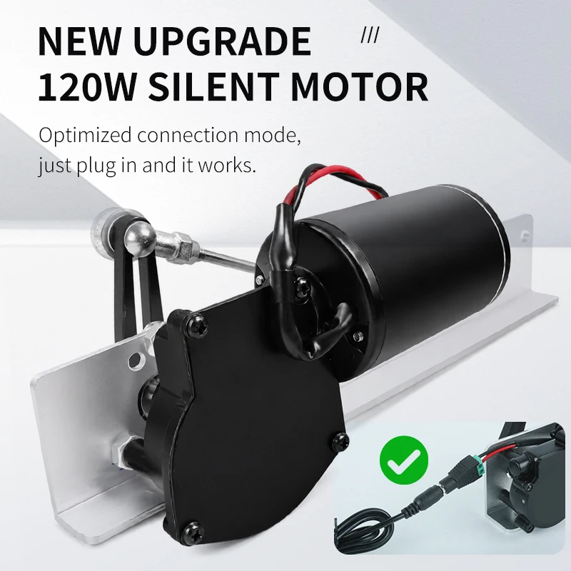 24V DC Silent Linear Actuator Motor Kit with Speed Regulation Telescopic Rocker M8 Connector Reciprocating Stroke 30-120mm