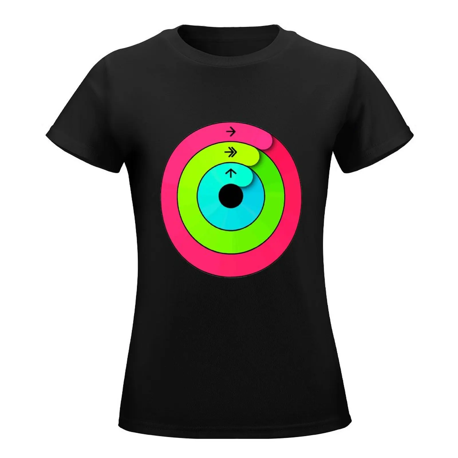 Apple Watch Activity Rings - Close Your Rings T-Shirt blacks animal print shirt for girls Women t shirt