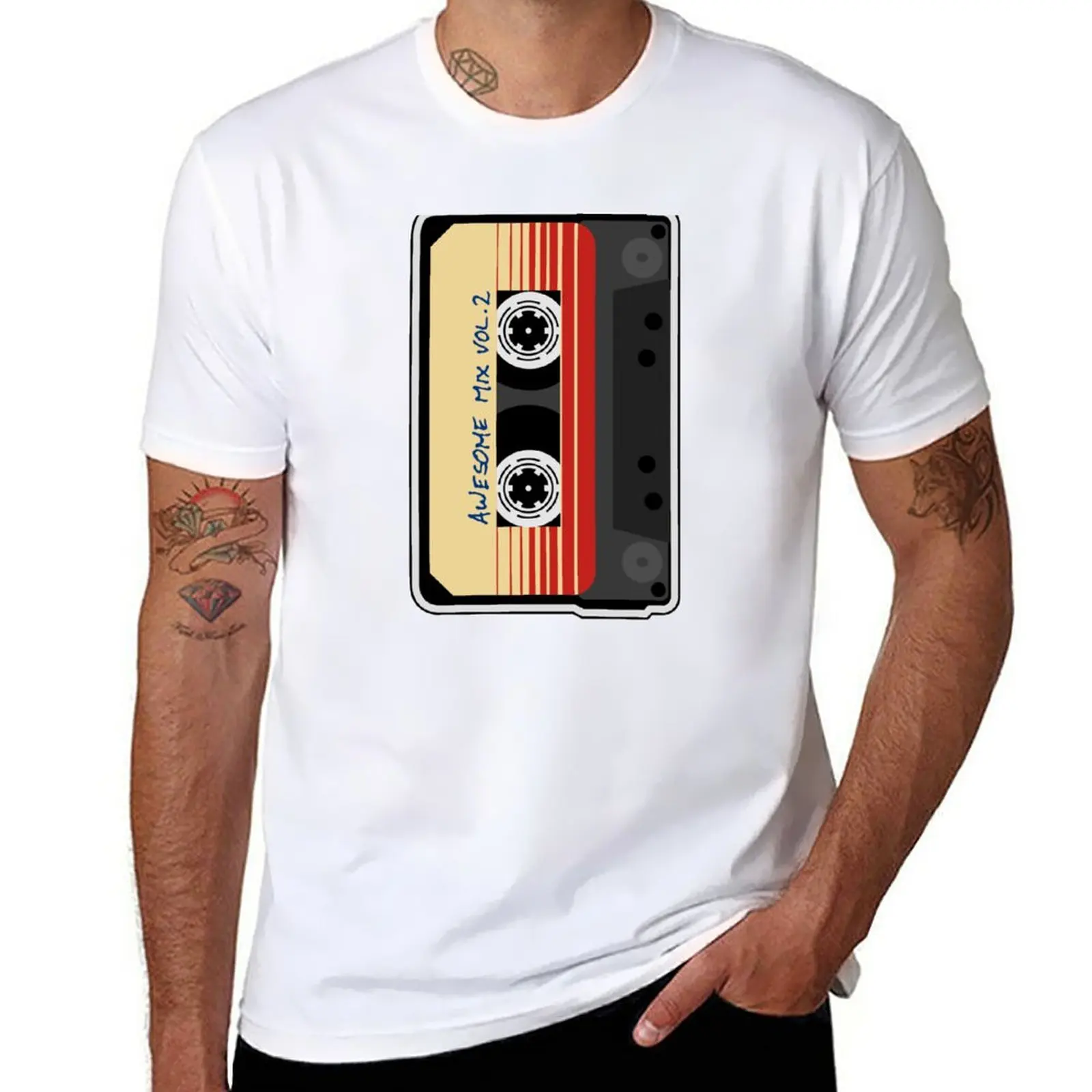 Awesome Mixtape Vol. 2, Tape, Music, Cassette T-Shirt plus sizes plus size tops tees customs men workout shirt