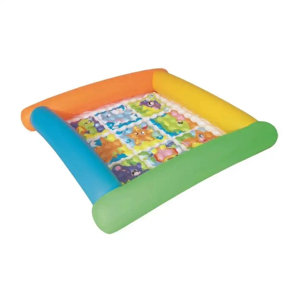 

52240 Bestway 132x132x23 см, дружелюбные животные, игровой коврик без песка, 52 "x52" x 9 "надувная подушка для малышей, распродажа 4-24 мл