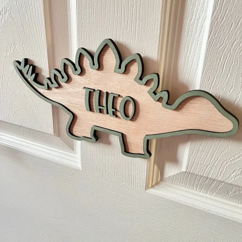 

Decoration Pendant Children's Day Gift Wooden Crafts Wooden Dinosaur Pendant Home Children's Bedroom