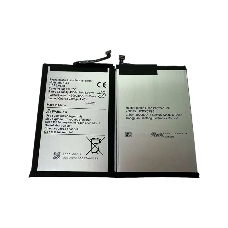 BL-49LT High Quality Phone Battery 3.87V 5000mAh for TECNO Camon 19 CI6 Brand New Replacement Battery
