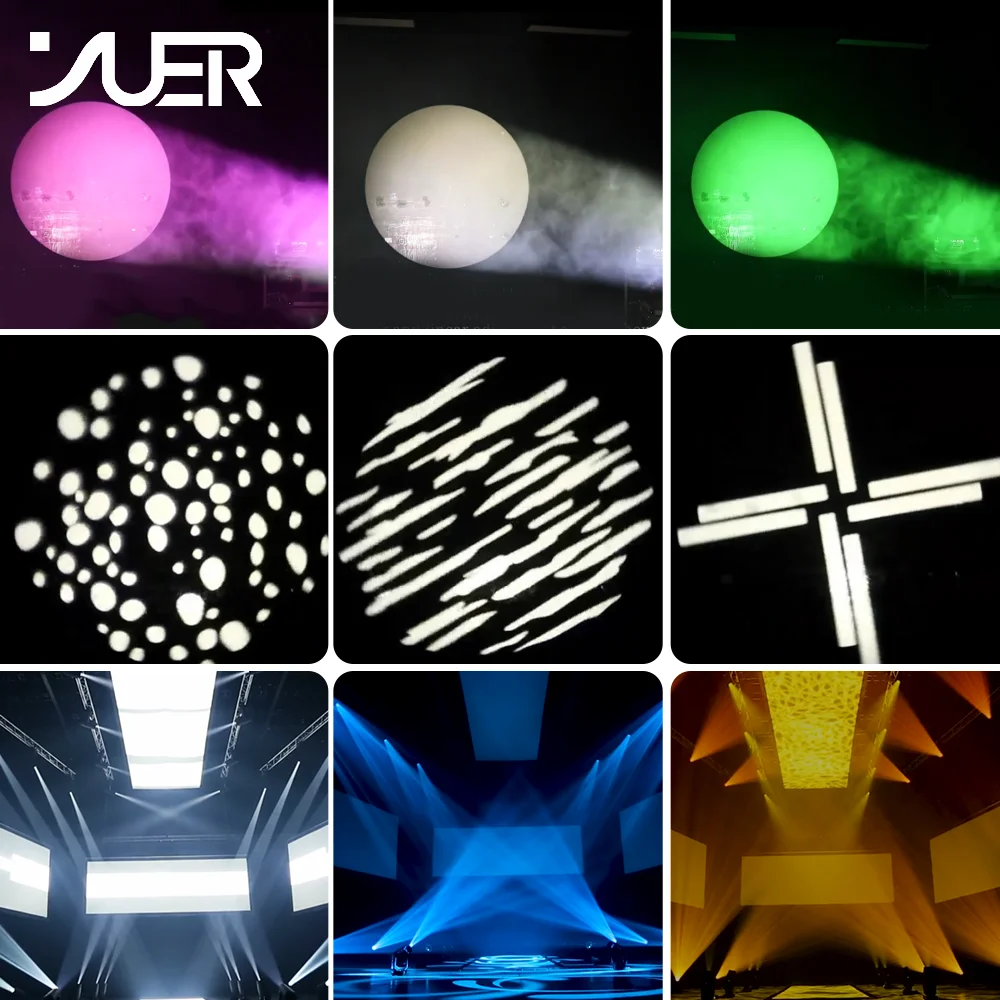 防水800W LEDズームプロファイルムービングヘッドライト、CMY CTO、16ゴボ、アトマイゼーションレインボー搭載、DJ、ディスコ、バー、ステージ照明効果用