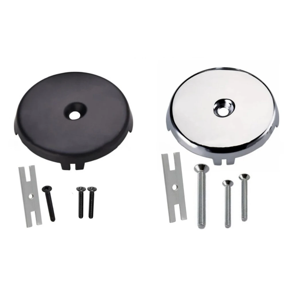 1 Set Single Hole Bathtub Drain Overflow Panel With 3 Screws Drain  Overflow Panel Bathroom Bathtub Accessories
