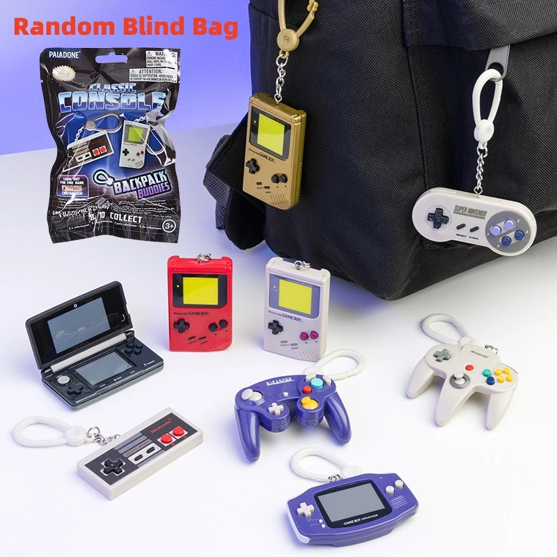 Mini Gamepad Key Chain Series Random Blind Box Car Keychain Backpack Pendant Keychain Blind Bag Random Surprise Gift