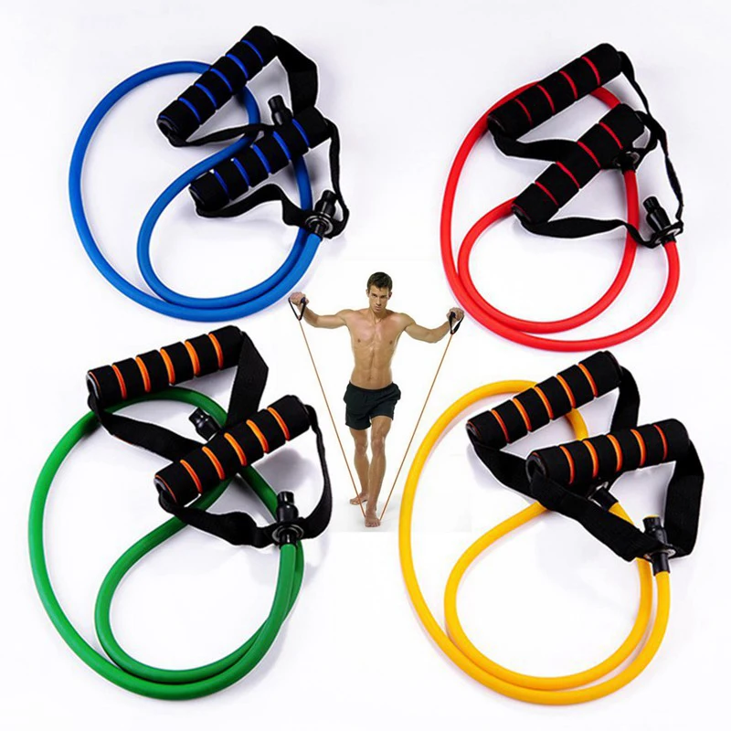 Resistance Bands With Handles Exercise Workout For Men Women Strength Training Equipment At Home 5 Levels Tube Band Pull Rope