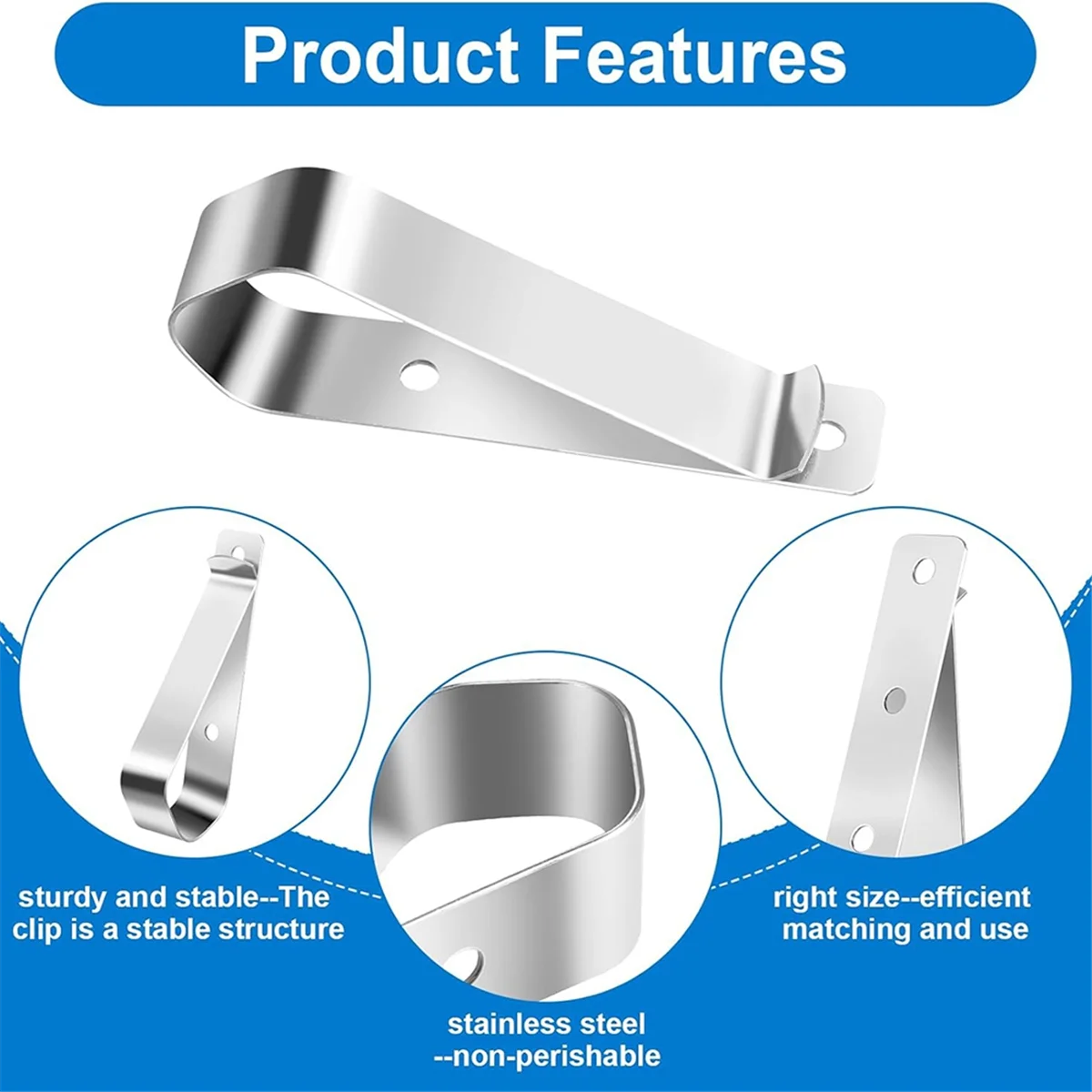 T61C_6pcs Garage Door Opener Clips,Garage Door Remote Opener