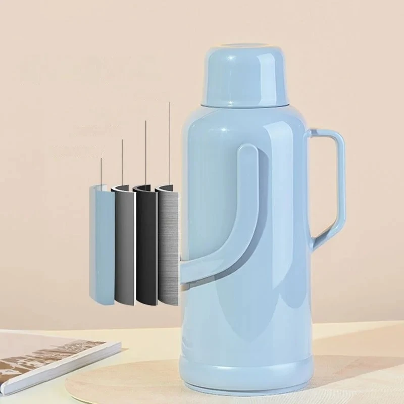 Large Capacity Vacuum Thermos Bottle To Keep Indoor Household Tea And Coffee Thermos Bottle Glass Inner Bladder