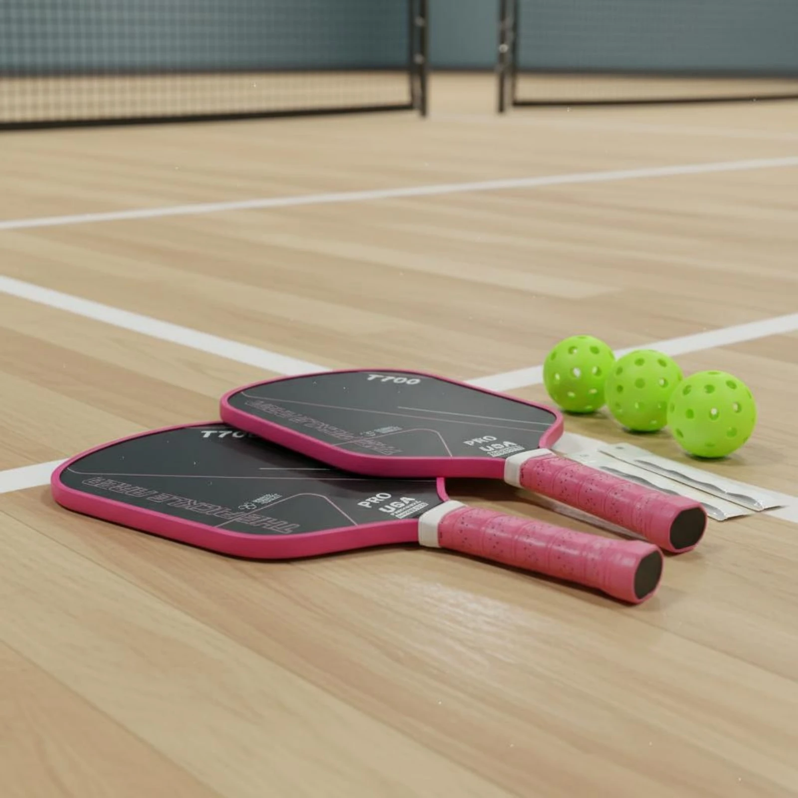 t700-carbon-pickleball-paddle-set-ergonomic-grip-pickleball-set-2-paddles-4-balls-enhanced-rotation-large-optimal-hitting-zone