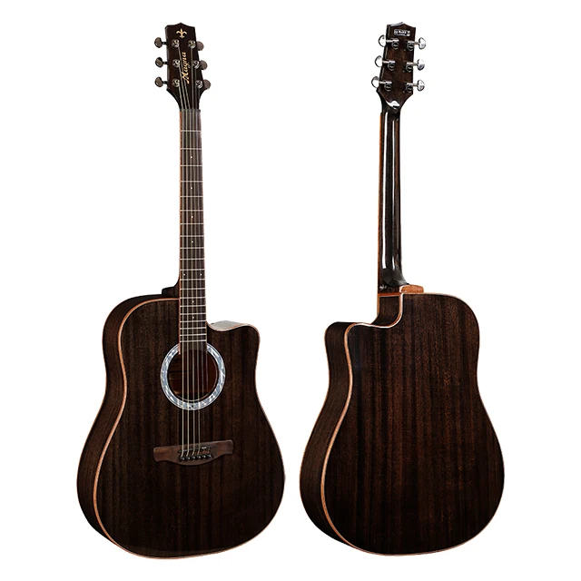 

Black Beauty Mollo M-91C BK Acoustic Guitar With Spruce Top And Laurel Wood Fingerboard-High Quality