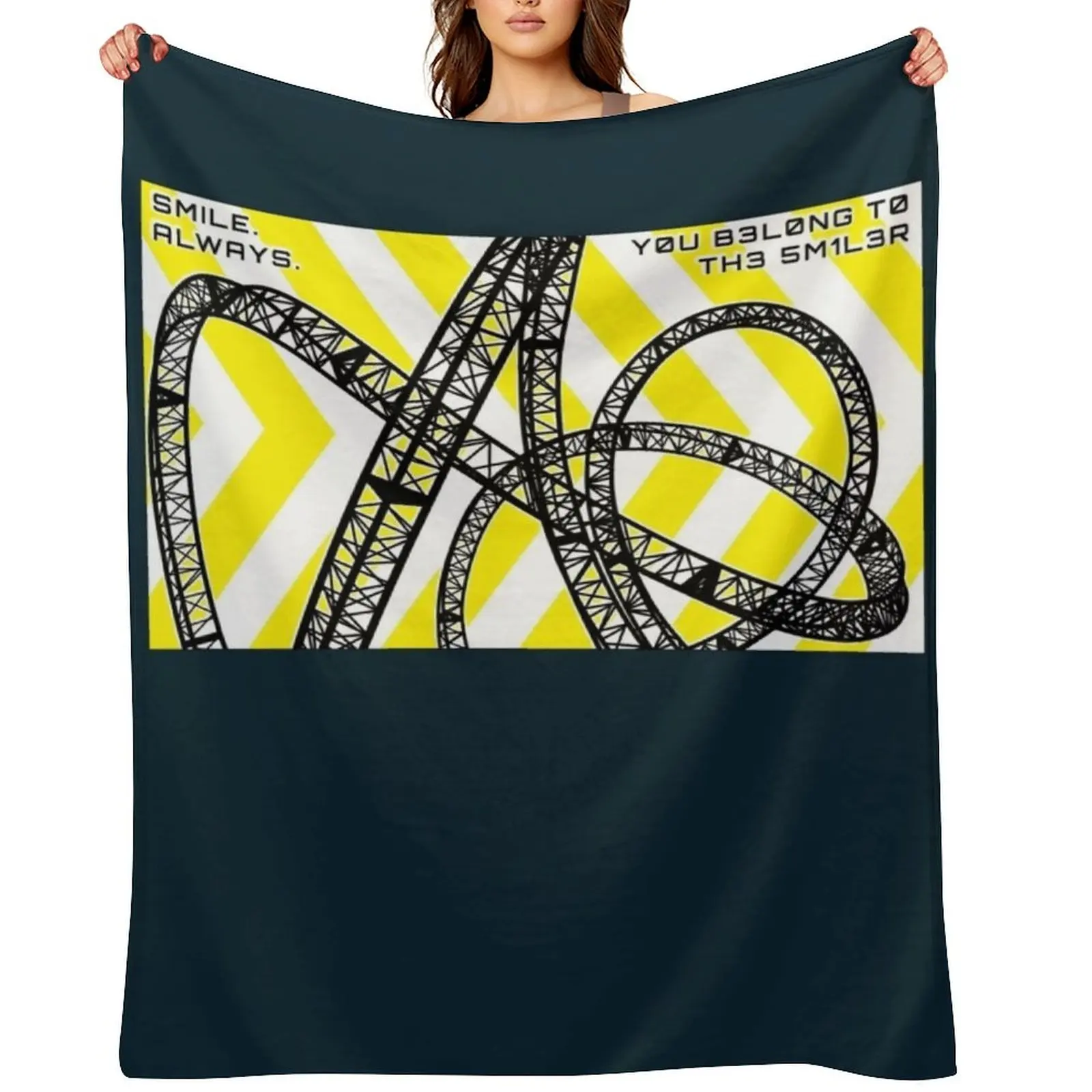 Y0U B3L0NG T0 TH3 5M1L3R ALTON TOWERS THE SMILER Throw Blanket Soft Plaid For Baby Luxury Throw anime Blankets