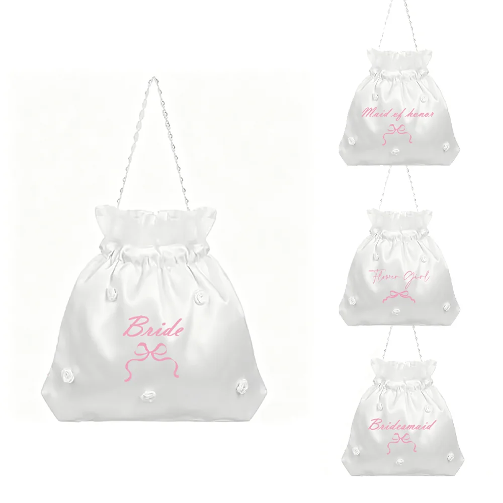 

Flower Girl Bud Handbag Bride To Be Accessories Bachelorette Party Bridesmaid Favor Wedding Day Supplies Bridal Shower Gift