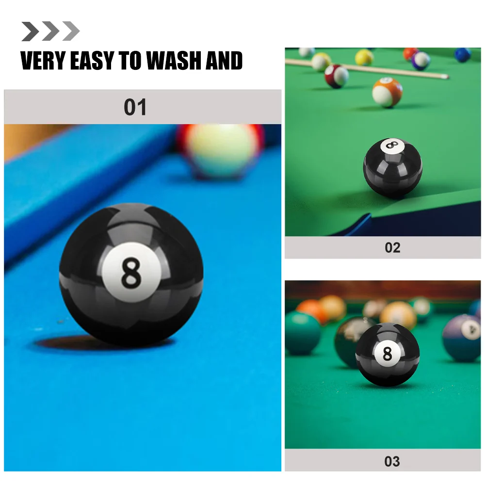 ビリヤード トレーニング ツール ビリヤード No 8 キュー ボール アクセサリー ブラック 交換用プール
