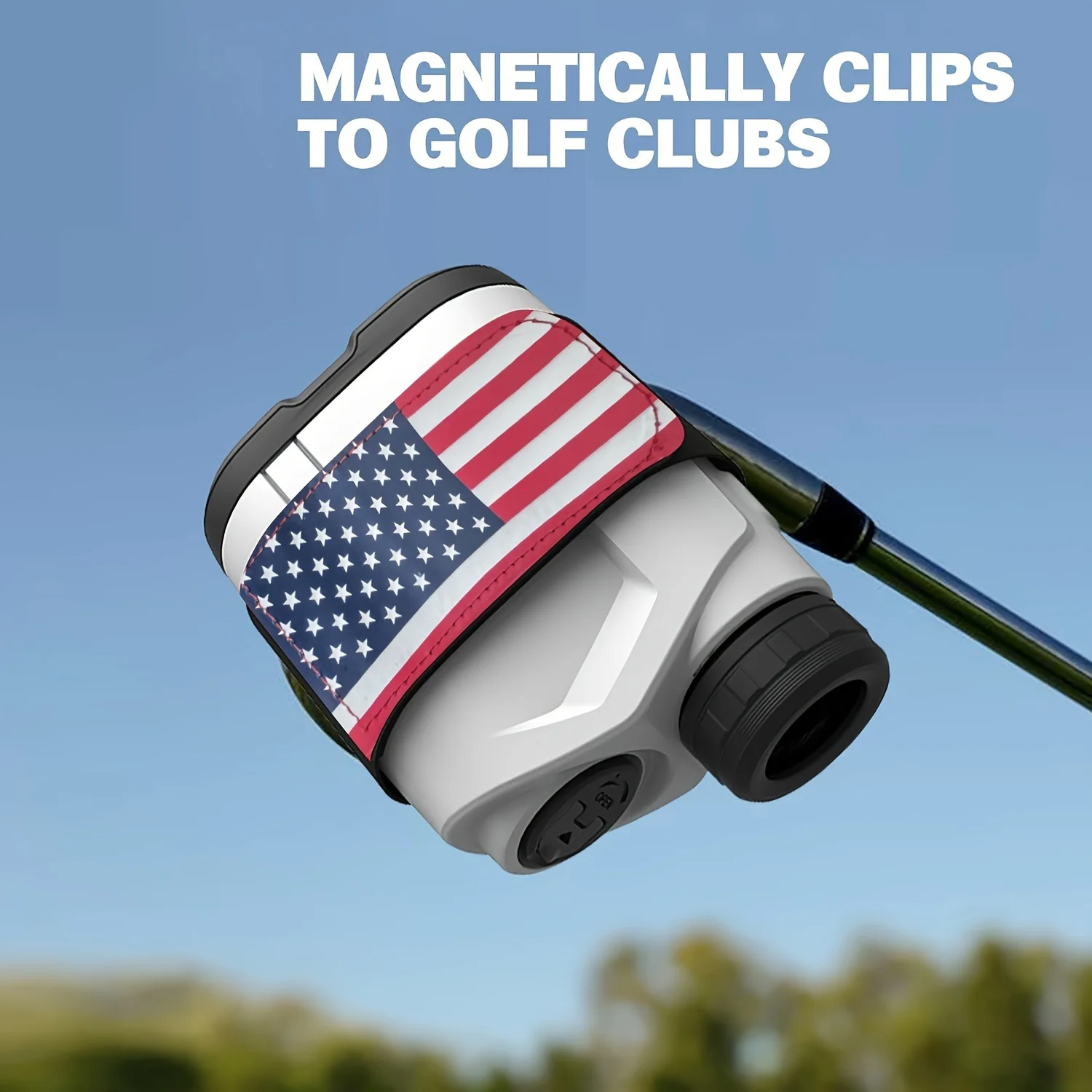 1pc Golf Rangefinder Magnetic Strap, Adjustable Magnetic Rangefinder Strap Holder Wrap Mount for Golf Cart with Strong Magnet, S