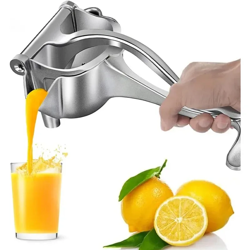 Exprimidor Manual de Cítricos - Extractor de Jugo de Frutas de Aleación Metálica Resistente y Desmontable