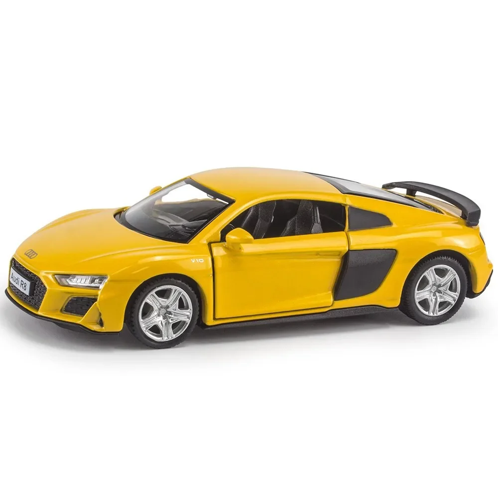 1:36 Audi R8 Simulatie Legering Auto Q7 Terreinwagen Kinderen Speelgoed Trek Auto Model Ornamenten Jongen Verjaardagscadeau Collectie